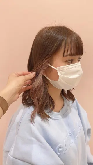 セミロング カラー 韓国束感まつ毛 /Takaのマツエク・マツパデザイン