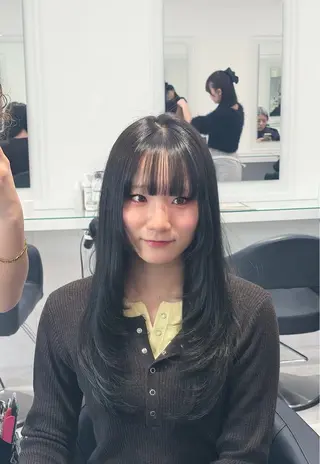 ロング ♡海外girl重め レイヤーMEARI♡のヘアスタイル