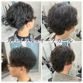 パーマ メンズ メンズパーマ/ 眉毛wax/栗原柊のヘアスタイル