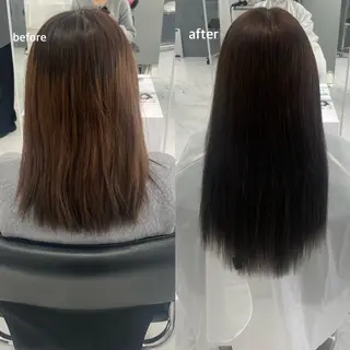ロング カラー yuzuna ハイトーン 天神のヘアスタイル