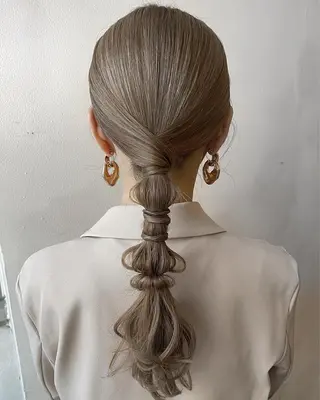ロング ヘアアレンジ フレンチボブパーマ Yuukiのヘアスタイル
