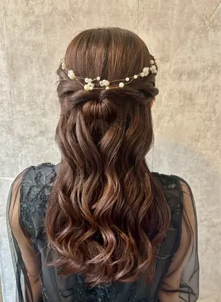 ヘアアレンジ エクステ🤎うる艶 カラー┆横浜みいなのヘアスタイル