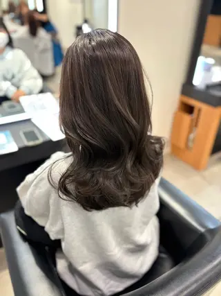 セミロング 髪質改善・水素カラー ARIA（ému）のヘアスタイル