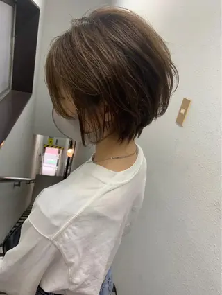 ショート レイヤー×透明感 Tatsuya💫のヘアスタイル