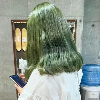 ミディアム カラー 堺 鳳 ママ美容師 yukariのヘアスタイル