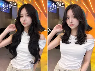 ミディアム ✨縮毛矯正✨レイヤー ホウダカズヒロのヘアスタイル