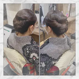 セミロング ヘアアレンジ ヘアセット/着付け 𓇼 まつもと𓇼のその他イメージ