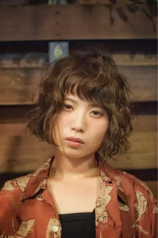ショート カラー パーマ Berry Berryのヘアスタイル