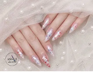 ネイル ANGILA ネイル¨̮S*Y*Kのネイルデザイン