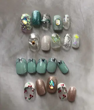 ネイル パラあり！フィルイン 美フォルムのネイルデザイン