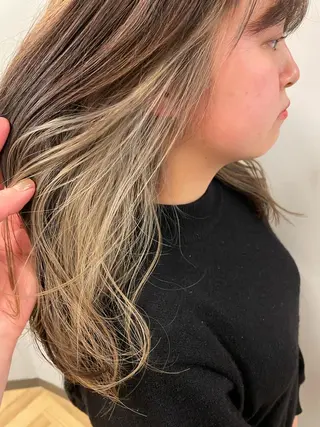 ミディアム カラー パーマ ヘアアレンジ メンズ キッズ ネイル マツエク・マツパ アイブロウ tatsumi/ボブ ウルフ/レイヤーのヘアスタイル
