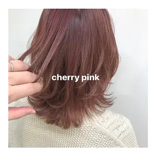 ミディアム カラー レイヤーボブ/ボブ 仲川和人のヘアスタイル