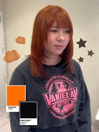ロング カラー さら艶レイヤーカット 🩶Suzuneのヘアスタイル