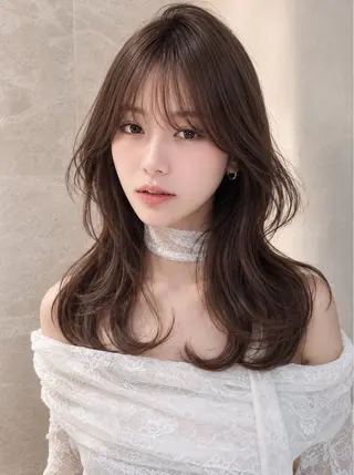 ミディアム カラー 🦋韓国風レイヤー/ 艶髪矯正🦋凛太郎のヘアスタイル