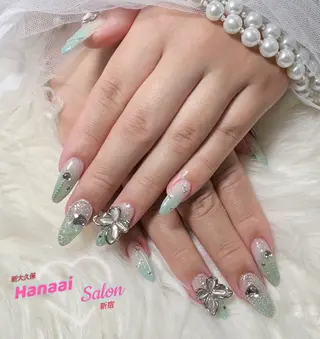 ミディアム Hanaai salon あまねのネイルデザイン