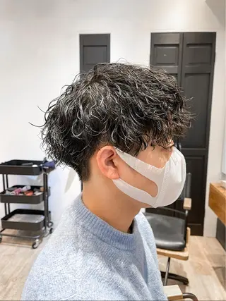 ショート パーマ メンズ メンズ特化 TAKE高崎のヘアスタイル