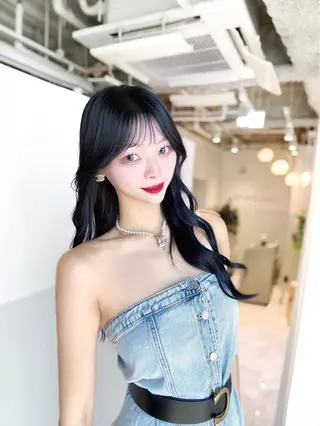 カラー 顔まわりの神様✨ 透明感カラー藤嶋秀幸のヘアスタイル