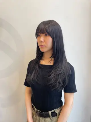 ロング カラー ナチュラルカラー 児玉優香のヘアスタイル