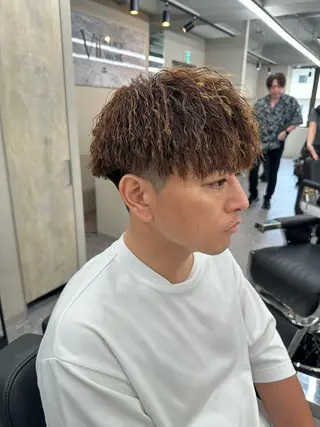 カラー パーマ メンズ 大宮/海外風パーマ 🇺🇸隼也🇪🇸のヘアスタイル