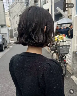 ミディアム パーマ フレンチボブパーマ Yuukiのヘアスタイル
