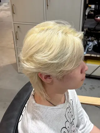 ミディアム カラー メンズ メンズカットパーマ ✂️ JOYAのヘアスタイル