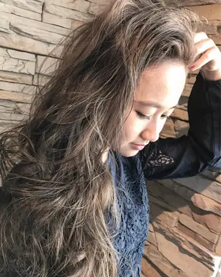 ロング カラー パーマ 髪質改善 Daisukiのヘアスタイル