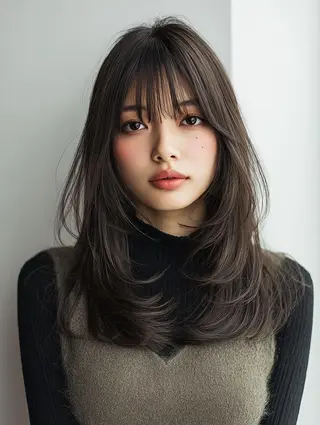 セミロング 艶髪診断で絶対綺麗✨ お悩み解決✨京谷宥✨のヘアスタイル