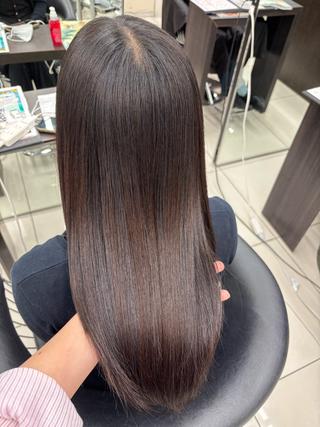セミロング 髪質改善カラー✨ るな🕊🫧のヘアスタイル