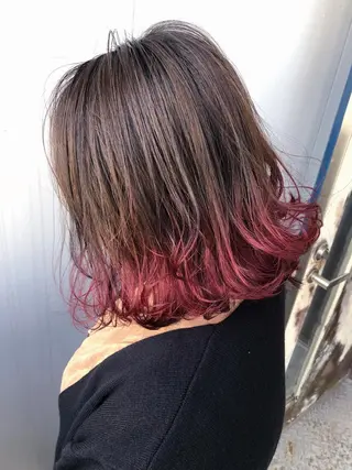 ミディアム カラー 田中 健太郎のヘアスタイル
