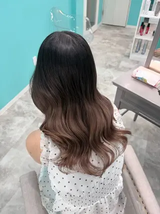 セミロング fumina🦋 新大久保/エクステのヘアスタイル