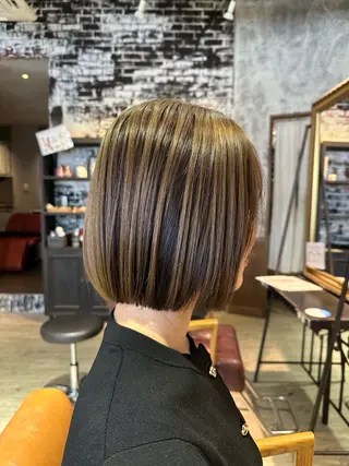 ミディアム カラー ヘアアレンジ MODE K’s川西 瀧尻光のヘアスタイル