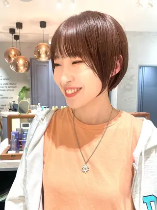 ショート カラー 360°キレイな ショートカットのヘアスタイル