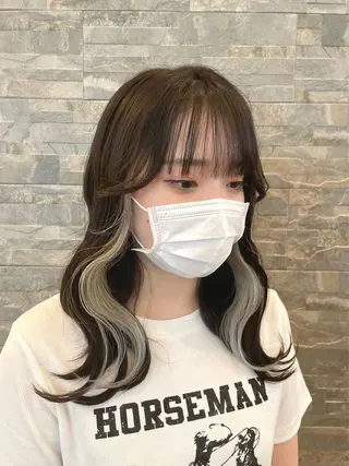 ミディアム 梅田/グランフロント /韓国風ヘア🇰🇷のヘアスタイル