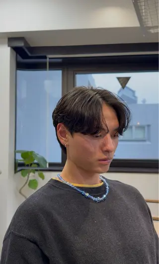 パーマ メンズ 大阪茶屋町 メンズカット関田拳のヘアスタイル