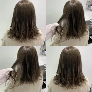 ミディアム 🪞透明感カラー🫧 縮毛矯正🥇かずきのヘアスタイル