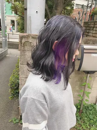ミディアム カラー アニメカラー髪質改善 🎀🐰堀川智史🎀のヘアスタイル