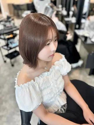 カラー 中山 璃胡のヘアスタイル