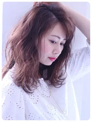 ミディアム 植野/新宿 高田馬場のヘアスタイル