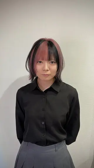 ミディアム カラー 🐺YuTo🐺レイ ヤー/ハイトーンのヘアスタイル