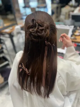 ヘアアレンジ アレンジ/艶カラー 銀座🌼さきえのヘアスタイル
