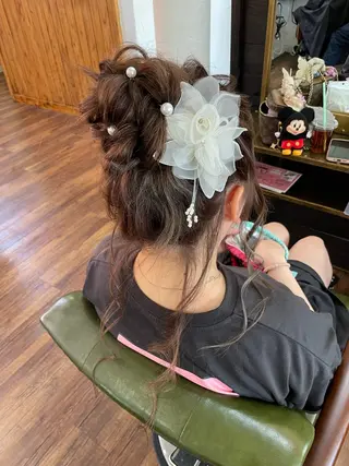 ロング 下林 雅明のヘアスタイル