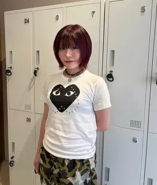 ショート カラー aoi🍀暖色 /透明感カラー♡のヘアスタイル