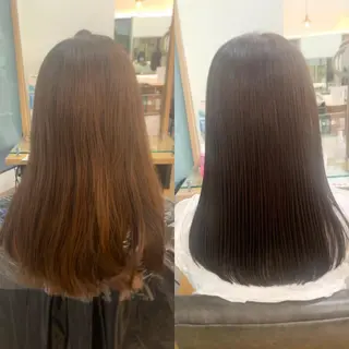 ロング カラー パーマ ヘアアレンジ メンズ キッズ ネイル マツエク・マツパ アイブロウ 似合せレイヤー/ 柔らか透明感カラーのヘアスタイル