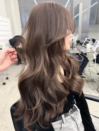 ミディアム カラー ヘアアレンジ 🫧透明感カラー/ 艶カラー🫧namiのヘアスタイル