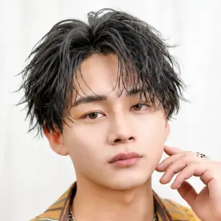 パーマ メンズ メンズ特化カットパー マカラー坂田柊のヘアスタイル