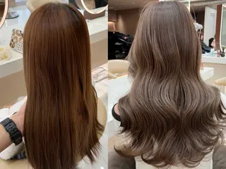セミロング カット講師 久保匠のヘアスタイル