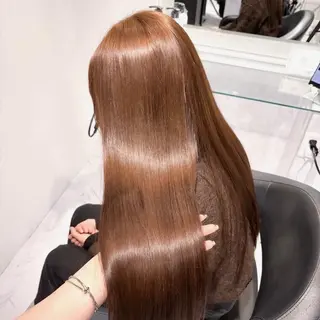 ロング カラー ヘアアレンジ 🫧モテる💗ダメー ジレスハイトーン🫧のヘアスタイル