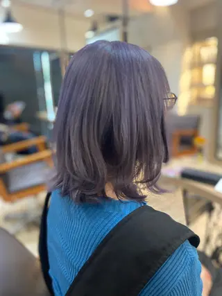 ミディアム カラー ヨシダ フミノリのヘアスタイル