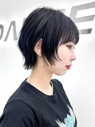 ショート カラー ヘアアレンジ 縮毛矯正🤍 盛れるボブ/ひかりのヘアスタイル
