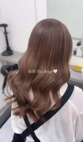 カラー 韓国レイヤー艶カラー ブリーチ otohaのヘアスタイル